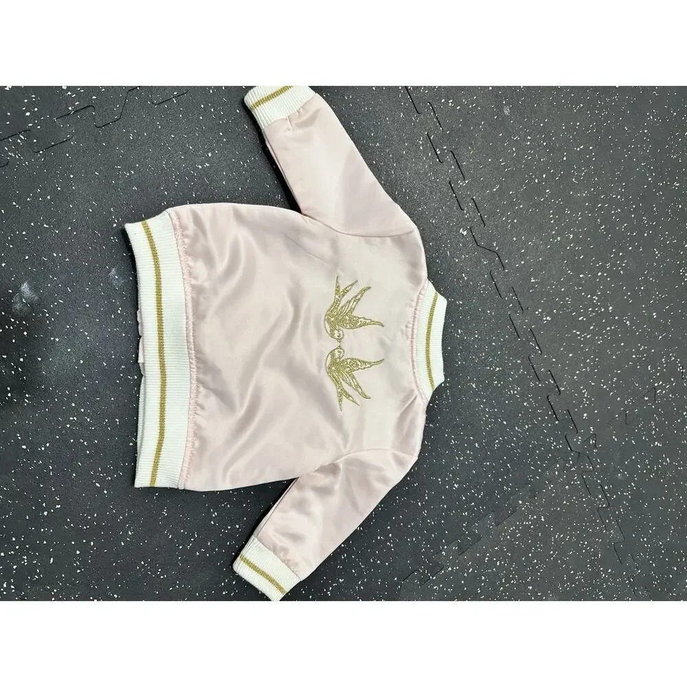 Kardashian Kids Baby Bomber Jacket Size 9 Months Pink